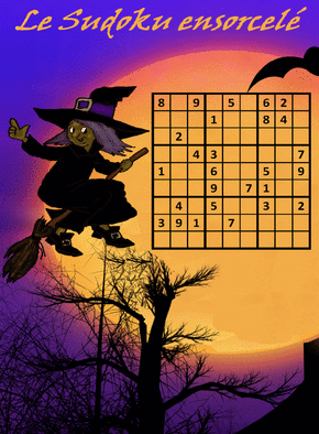 Carte jeux ludiques Sudoku ensorcele
